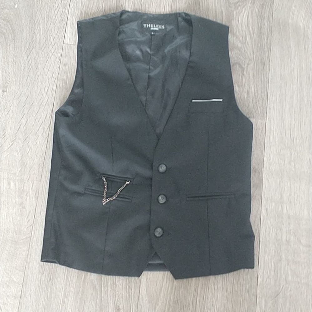 Mens Black Dress Vest